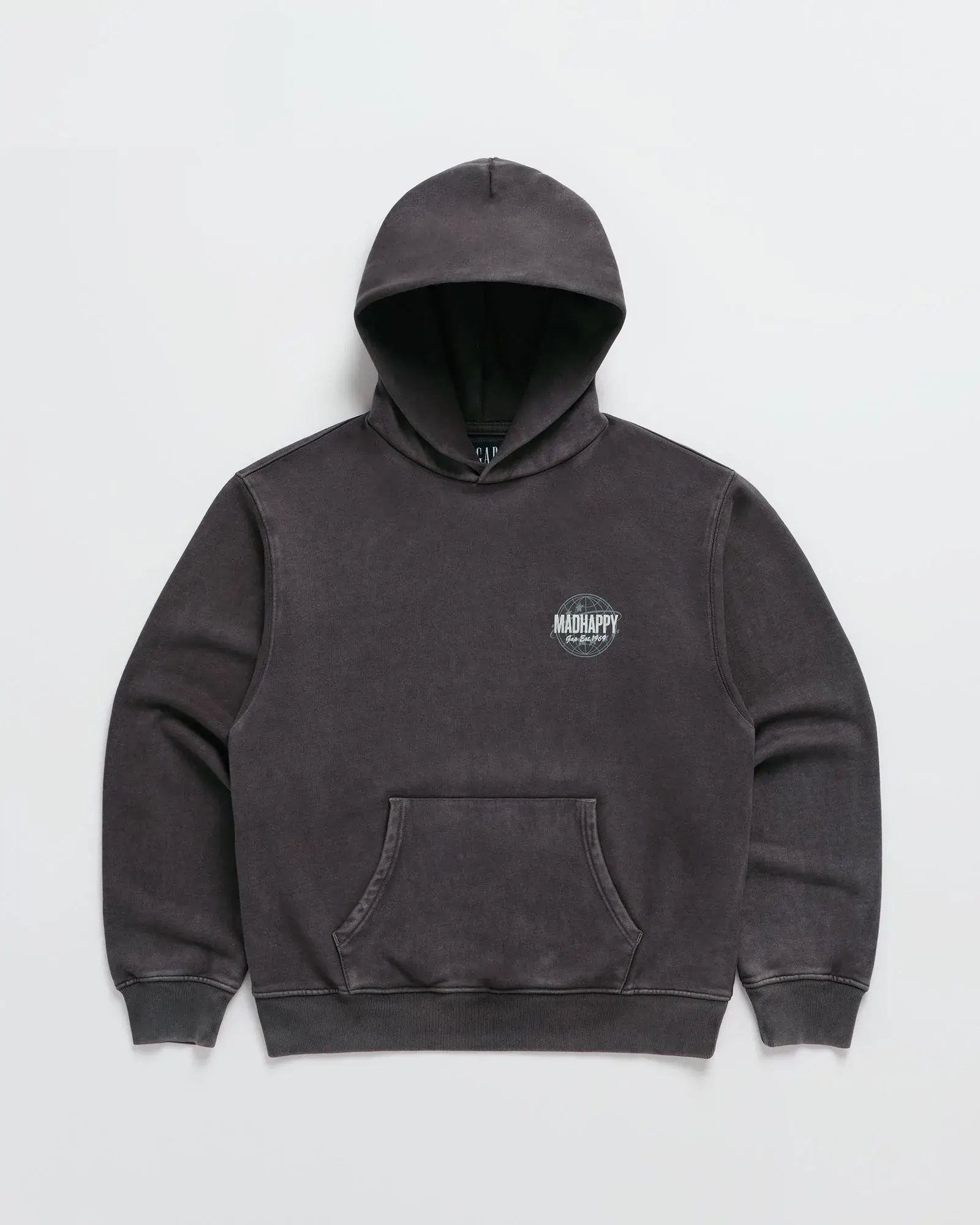 Madhappy And Gap Globe Hoodie Jet Madhappy And Gap Globe Hoodie Jet