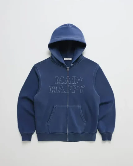 Madhappy Cooper Star Thermal Fleece Zip Up Hoodie