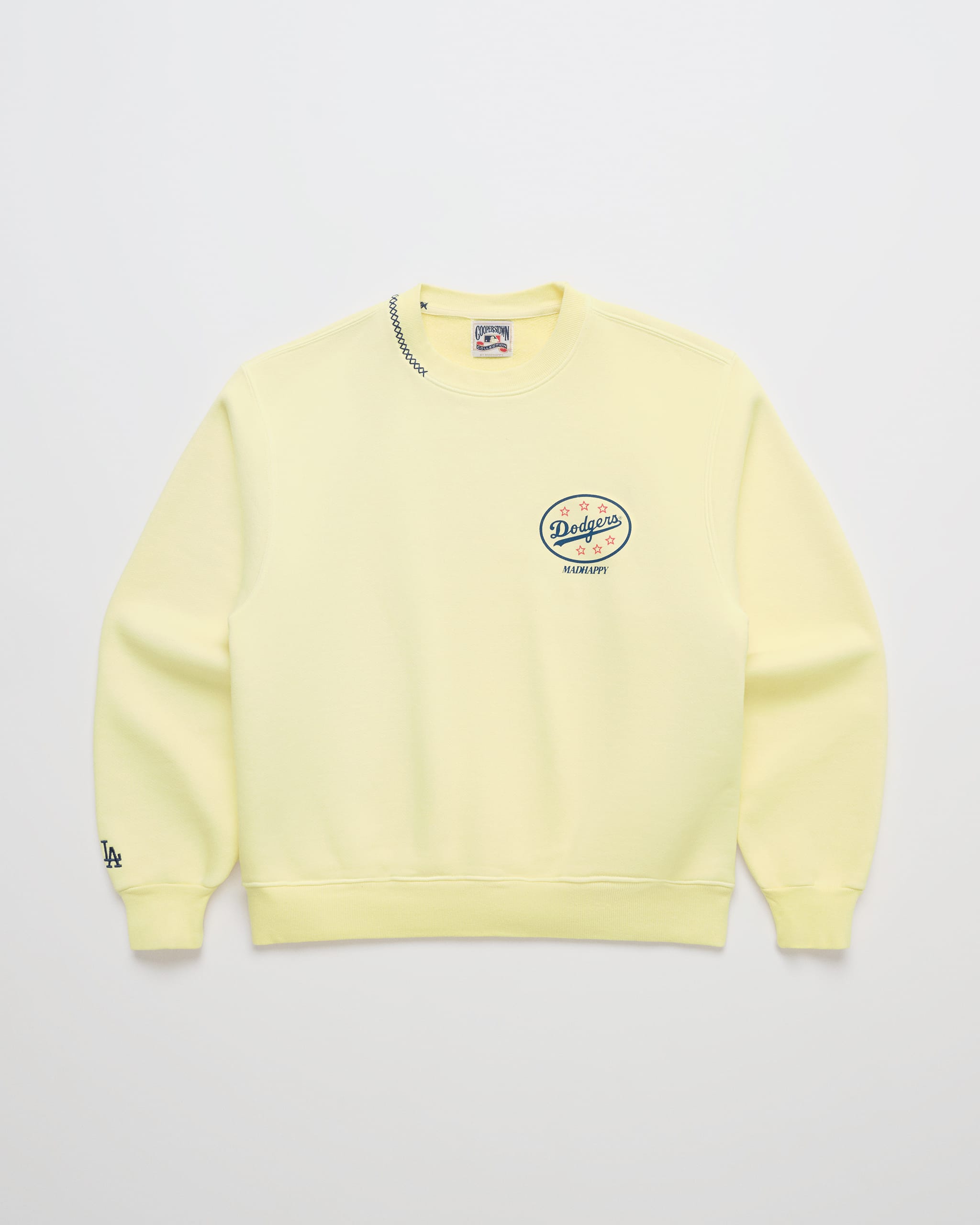 Madhappy-DoDodgers Oval Fleece Crewneckdgers-Oval-Crewneck-Flat-Lemon-Grove-01 Dodgers Oval Fleece Crewneck
