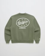 Madhappy Olive Dodgers Oval Fleece Crewneck