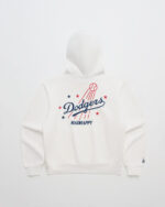 Madhappy White Dodgers Stars Fleece Hoodie