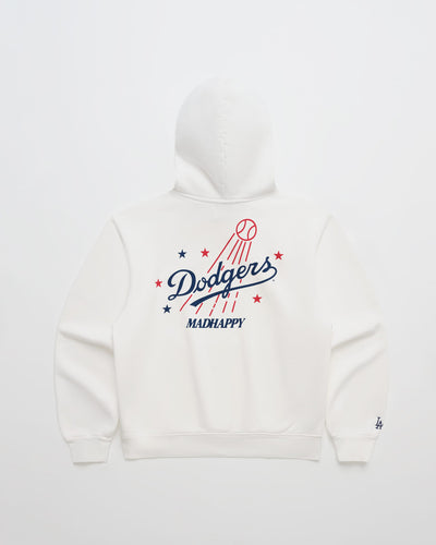 Madhappy White Dodgers Stars Fleece Hoodie