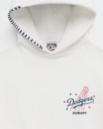Madhappy White Dodgers Stars Fleece Hoodie