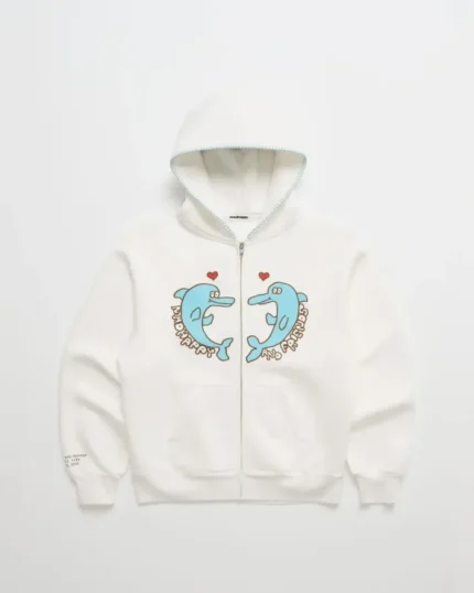 Madhappy & Friends Dolphin Fleece Zip Up Hoodie