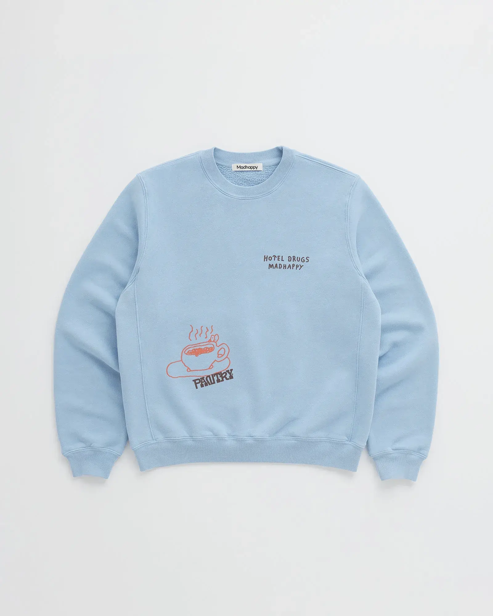 Madhappy HOTEL DRUGS Fleece Crewneck Madhappy HOTEL DRUGS Fleece Crewneck