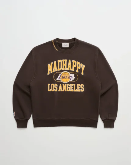 Lakers Fleece Crewneck Coffee Bean