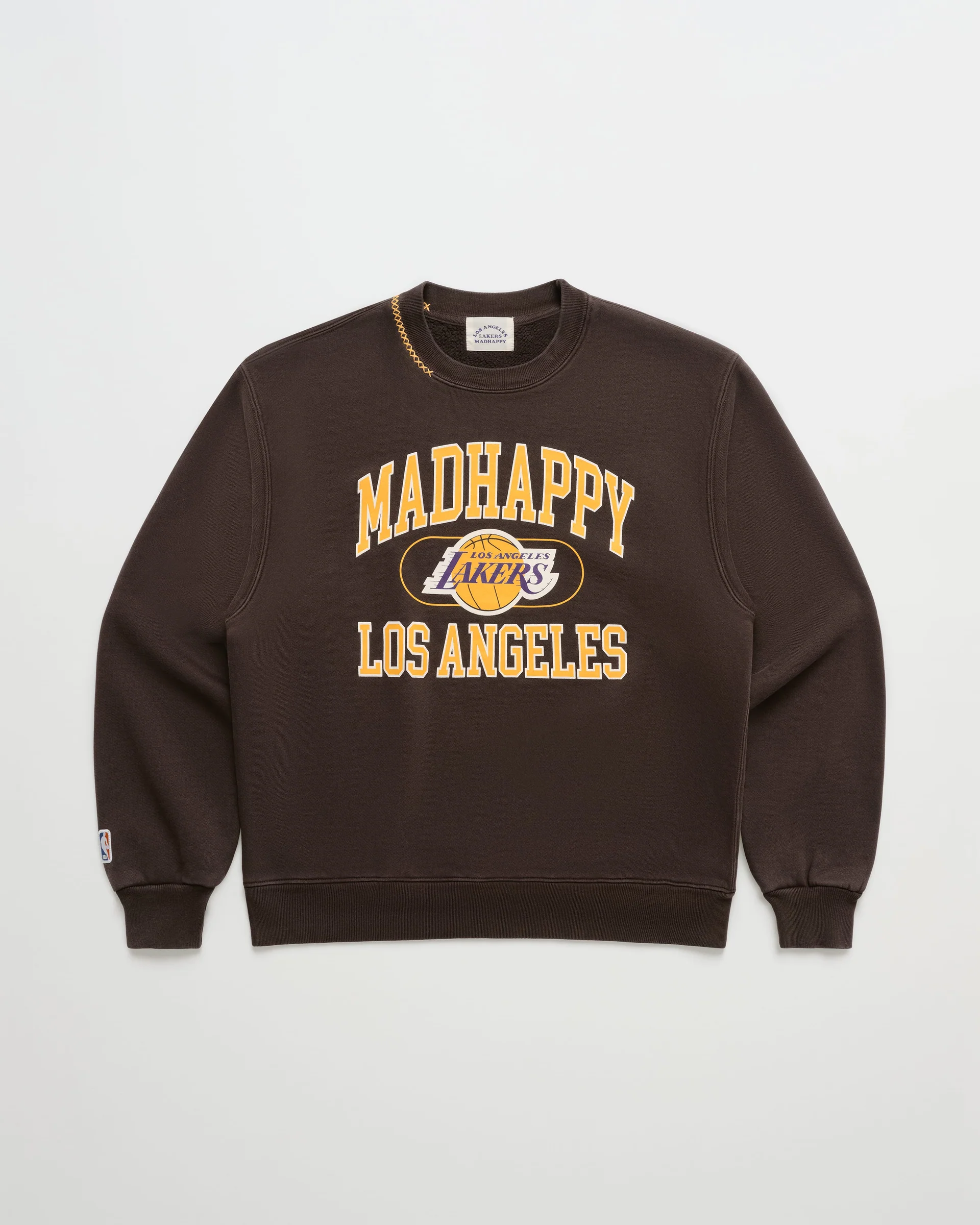 Lakers Fleece Crewneck Coffee Bean Lakers Fleece Crewneck Coffee Bean