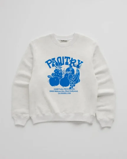 Madhappy Pantry Friends Fleece Crewneck Blue