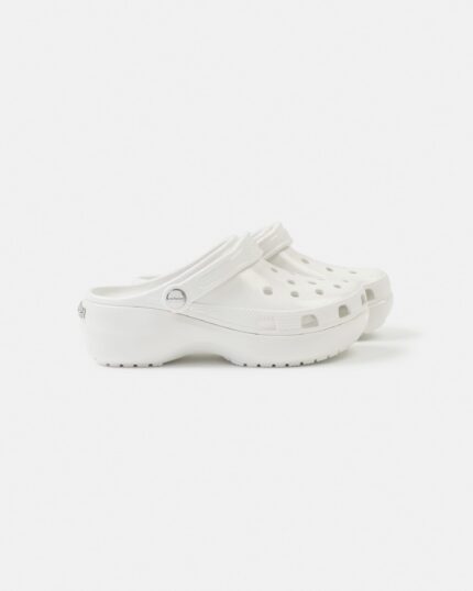 Madhappy White Crocs Platform Clog