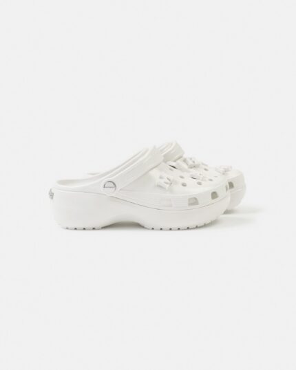 Madhappy White Crocs Platform Clog