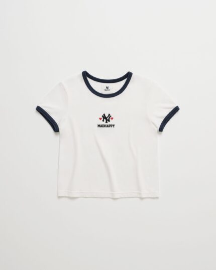 Yankees Heart Shrunken Ringer Tee