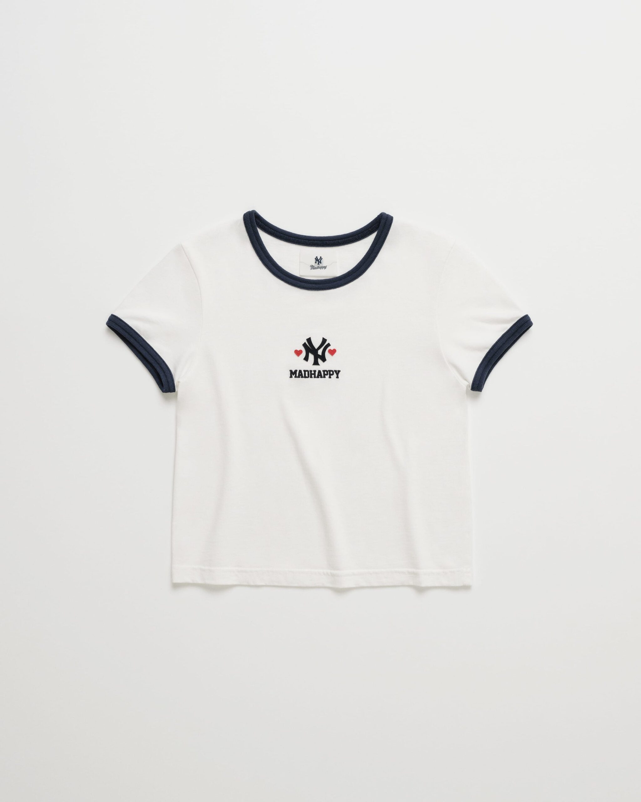 Yankees Heart Shrunken Ringer Tee Yankees Heart Shrunken Ringer Tee