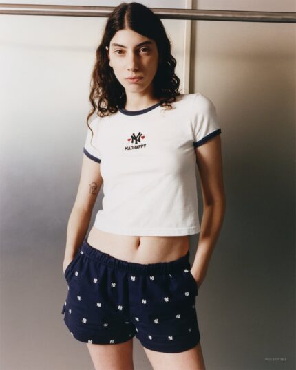 Yankees Heart Shrunken Ringer Tee
